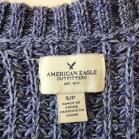 American Eagle Outfitters Women knit Sweater Blue Size S/P - Picture 2 of 15